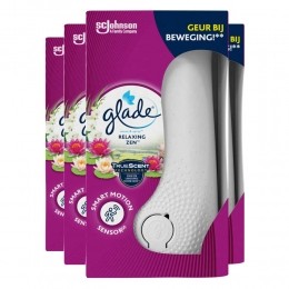 4xGladeSenseSprayHouderRelaxingZen18ml