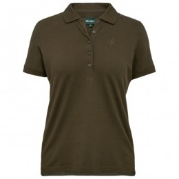 Deerhunter-WomensHarrietPoloshirt-Poloshirtmaat40bruinolijfgroen