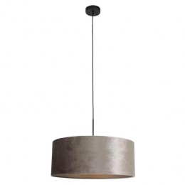 Steinhauer-hanglamp-SparkledLight-zilver-metaalveloursstof