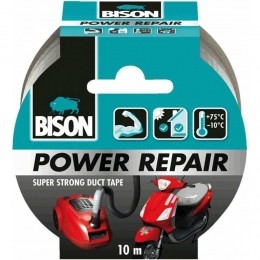 BisonTapePowerRepairGrijs10meter