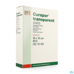 CuraporTransparantSteriel10cmx15cm2513103