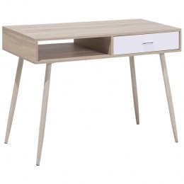 Beliani-DEORA-Bureau-Lichtehoutkleur-MDF