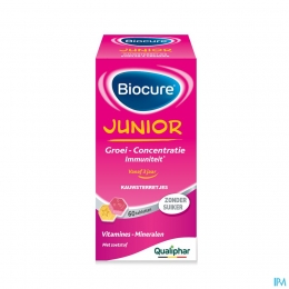 BiocureJuniorMultivitamineGroei60Kauwsterretjes