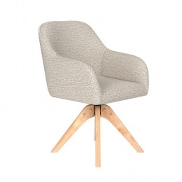 HousecraftLivingOtisEetkamerstoelDraaibaarHoutOff-White-Beige