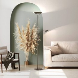 FISCHERHONSELLEDvloerlampTallrizwart180cm2-lampsmetaalCCT