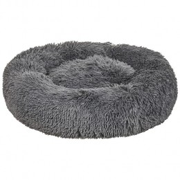 Beliani-KULU-Dierenbed-Donkergrijs-Grijs-80cm-Nepbont