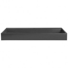 Beliani-QUENKO-Wastafel-Zwart-100x46cm-Mineraalgietwerk