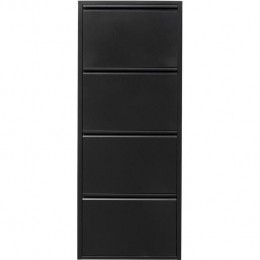 KareDesignCarusoSchoenenkast4ladenzwart