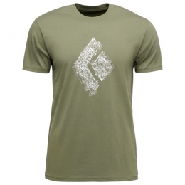 BlackDiamond-EngineeredDiamondSSTee-T-shirtmaatXLolijfgroen