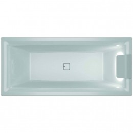 LigbadRihoStillSquaremetLEDenHoofdsteun180x80cmAcrylWitRechts