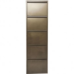 KareDesignCarusoSchoenenkast5ladenbrons