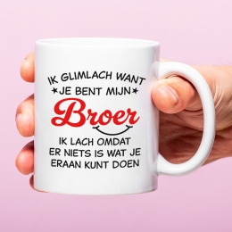 MokIkglimlachwantjebentmijnbroer