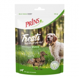 10xPrinsTreatsHondensnacksEend120gr
