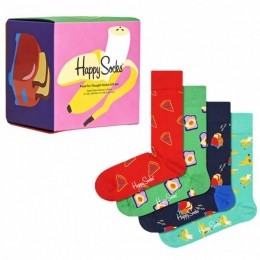 HappySocksFoodForThoughtCadeausetSokken4paarXFFT09-0200