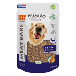 12xBFPetfoodMeatBarsLam100gr