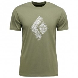 BlackDiamond-EngineeredDiamondSSTee-T-shirtmaatXSolijfgroen