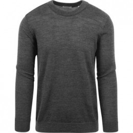 SweaterKnowledgeCottonApparelPulloverWolAntraciet