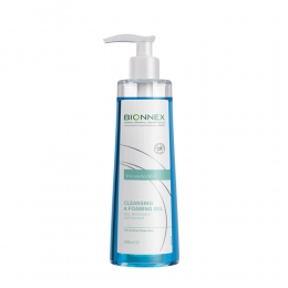 3xBionnexRendadermReinigendeFoamGelVoorVettigeenAcnegevoeligeHuid200ml