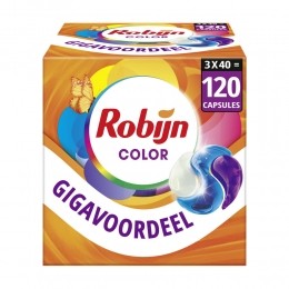 3xRobijnWascapsules3-in-1Color40stuks