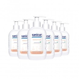 6xSanicurHandzeepSensitive300ml