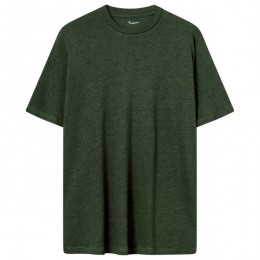 KnowledgeCottonApparel-LinenT-Shirt-T-shirtmaatLgroen