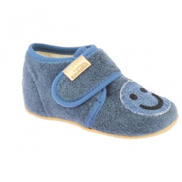 LivingKitzbhel-KidsBabyklettFrotteeSmiley-Pantoffelsmaat18grijs