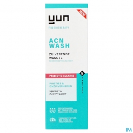 YunACNPrebioticZuiverendeWasgelGezicht150ml