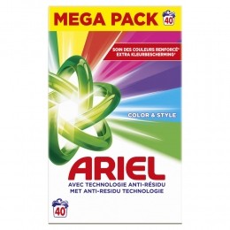5xArielWaspoederColor40Wasbeurten22kg