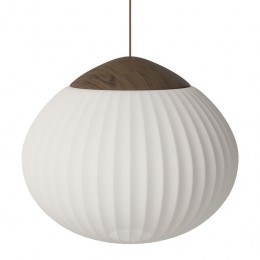 BoliaAcornHanglamp41cm-Textiel-DonkerEiken