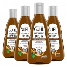 4xGuhlShampooFascinerendBruin250ml