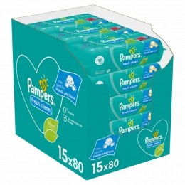 PampersBillendoekjesFreshCleanNavulpak15x801200stuks