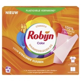 5xRobijnWasmiddeldoekjesColor16stuks