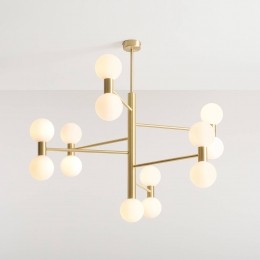 ALDEXHanglampFlare13-lichtsmessingopaalwitglas