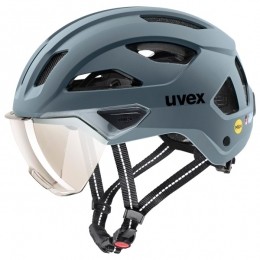 Uvex-StrideVisorMipsCat1VLT57-Fietshelmmaat53-56cmgrijs