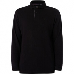 PoloShirtLangeMouwBarbourEssentieelpiqupoloshirtmetlangemouwenentartan