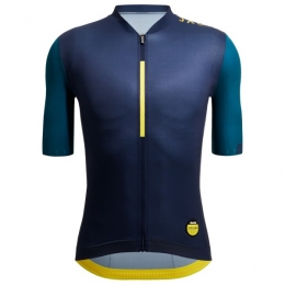 Santini-LeMaillotJauneJersey-FietsshirtmaatXXLblauw
