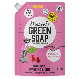 MarcelsGreenSoapWasmiddelNavulPatchouliCranberry23Wasbeurten1liter