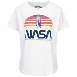 NASASunsetDamesT-shirtTMLTS037WHT