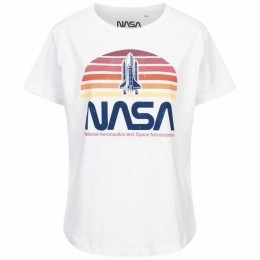 NASASunsetDamesT-shirtTMLTS037WHT