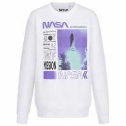 NASAMissionCrewDamesSweatshirtAILCS038WHT