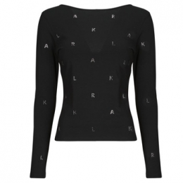 T-ShirtLangeMouwKarlLagerfeldRHINESTONEKARLOPENBACKLSLV