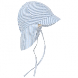 Huttelihut-KidsSummerHatWovenStripewithChinStraps-Petmaat5056grijs