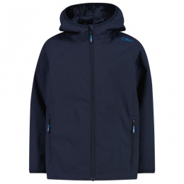CMP-KidsJacketFixHoodClimaProtect-Softshelljackmaat140blauw