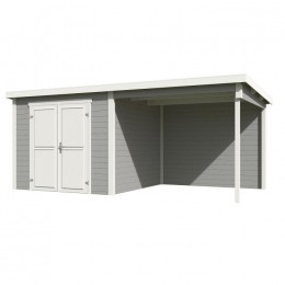 BlokhutmetoverkappingLars500x250PlatinumGrey-Wit-Outdoorlife