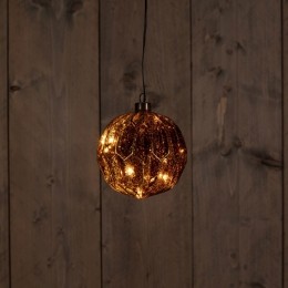 GlassBallAntiqueGold12Cm10LedClassicWarmMercu-Annascollection