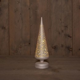 BOTTreeGlassMattChampagneWithStars9X30cm-Annascollection