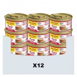 12xGimDogLittleDarlingPureDelightTonijn-Rund85gr