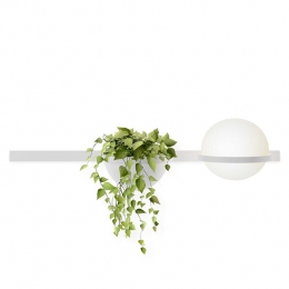 Palma3702wandlampLEDmetplantenbakwit