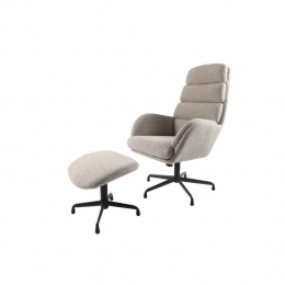NordicHomeSteinrelaxfauteuilvoetbankset-boucltaupe