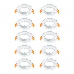 PriosplafondinbouwlampFiburwitzink82cm10stuks